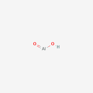 Chemical structure of Aluminium hydroxide oxide