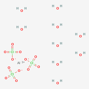Chemical structure of Aluminum perchlorate nonahydrate