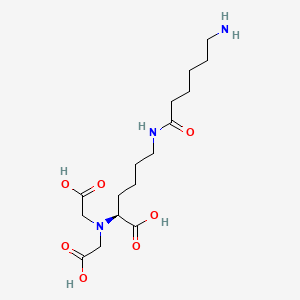 Chemical structure of Aminocaproic Nitrilotriacetic Acid
