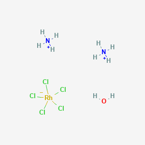 Chemical structure of Diammonium aquapentachlororhodate