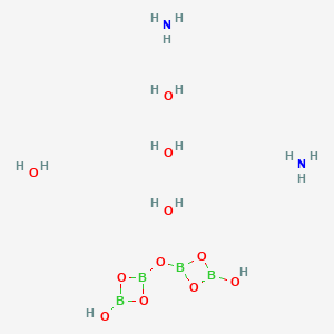 Chemical structure of Ammonium biborate tetrahydrate