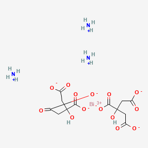Chemical structure of Ammonium bismuth citrate