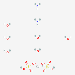 Chemical structure of Diamminecopper bisulfate hexahydrate