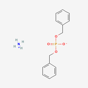 Chemical structure of Ammonium dibenzyl phosphate