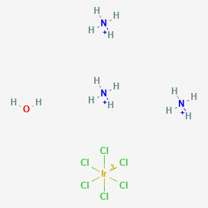 Chemical structure of Ammonium hexachloroiridate(III) hydrate