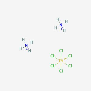Chemical structure of Ammonium hexachloroplatinate