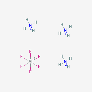 Chemical structure of Ammonium hexafluoroaluminate
