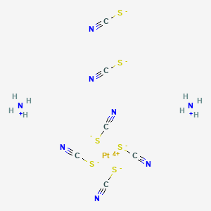 Chemical structure of Ammonium hexathiocyanatoplatinate(IV)