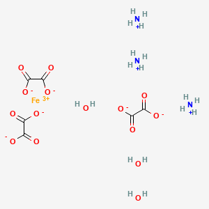 Chemical structure of Ammonium iron(III) oxalate trihydrate