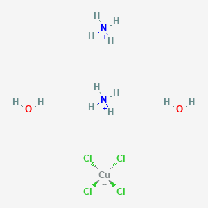 Chemical structure of Ammonium tetrachlorocuprate(II) dihydrate
