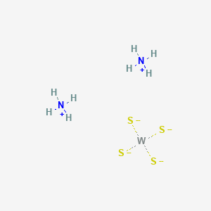 Chemical structure of Ammonium tetrathiotungstate
