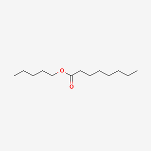Chemical structure of Amyl n-Octanoate
