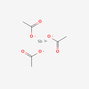 Chemical structure of Antimony acetate