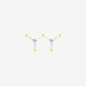 Chemical structure of Antimonic sulphide