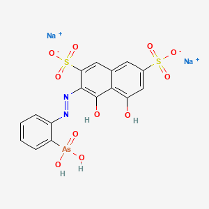 Chemical structure of Arsenazo I (disodium)