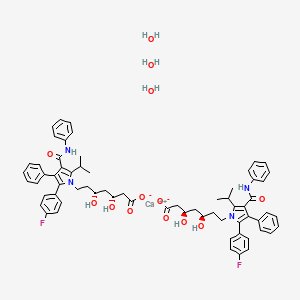 Chemical structure of Atorvastatin calcium salt trihydrate