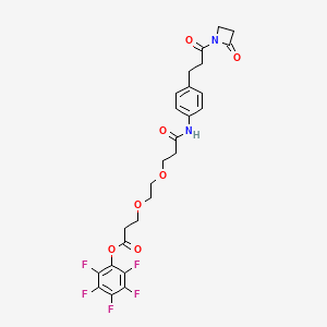 Chemical structure of AZD-PEG2-PFP