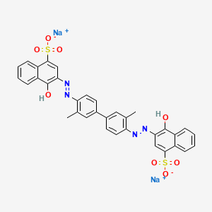 Chemical structure of Azo blue indicator (10·5-11·5)