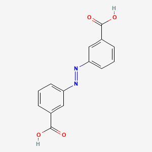 Chemical structure of Azobenzene-3,3'-dicarboxylic acid