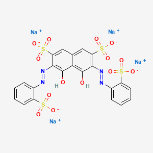 Chemical structure of Azosulfon III [Spectrophotometric reagent for alkaline rare earth metals and indicator for precipitation titration of barium sulfate]