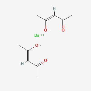 Chemical structure of Barium 2,4-pentanedionate