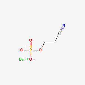 Chemical structure of Barium 2-cyanoethyl phosphate