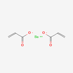 Chemical structure of Barium acrylate
