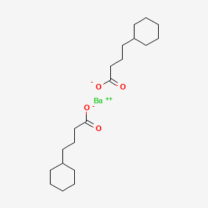 Chemical structure of Barium cyclohexanebutyrate