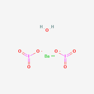 Chemical structure of Barium iodate monohydrate