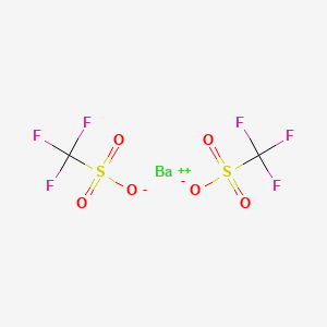 Chemical structure of Barium trifluoromethanesulfonate