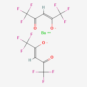 Chemical structure of Bariumhexafluoroacetylacetonate