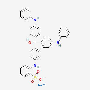 Chemical structure of Basic blue 6b indicator (9·4-14·0)
