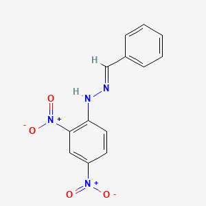 Chemical structure of 1-Benzylidene-2-(2,4-dinitrophenyl)hydrazine