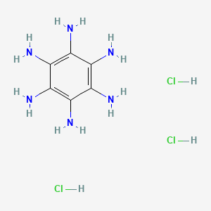 Chemical structure of Benzene-1,2,3,4,5,6-hexaamine trihydrochloride