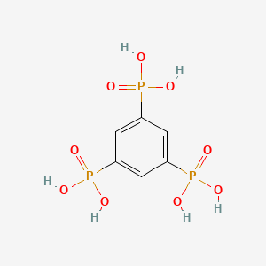 Chemical structure of (3,5-Diphosphonophenyl)phosphonic acid