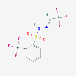 Chemical structure of Trifluoroacetaldehyde N-triftosylhydrazone