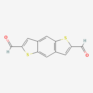 Chemical structure of Benzo[1,2-b:4,5-b']dithiophene-2,6-dicarbaldehyde