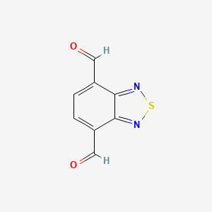 Chemical structure of Benzo[c][1,2,5]thiadiazole-4,7-dicarbaldehyde