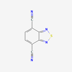 Chemical structure of 2,1,3-Benzothiadiazole-4,7-dicarbonitrile