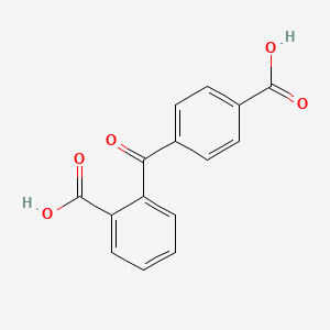Chemical structure of 2-(4-Carboxybenzoyl)benzoic acid