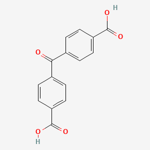 Chemical structure of Benzophenone-4,4'-dicarboxylic Acid