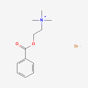 Chemical structure of Benzoylcholine Bromide