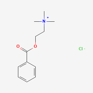 Chemical structure of Benzoylcholine Chloride