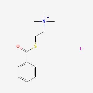 Chemical structure of Benzoylthiocholine Iodide