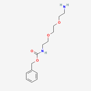 Chemical structure of Benzyl (2-(2-(2-aminoethoxy)ethoxy)ethyl)carbamate