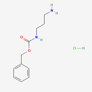 Chemical structure of Benzyl (3-aminopropyl)carbamate hydrochloride