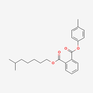 Chemical structure of Benzyl (6-methylheptyl) phthalate