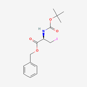 Chemical structure of N-Boc-3-Iodo-L-alanine benzyl ester