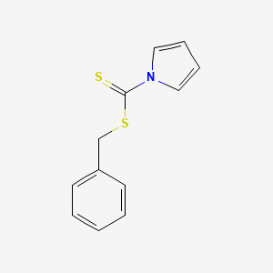 Chemical structure of Benzyl 1H-pyrrole-1-carbodithioate