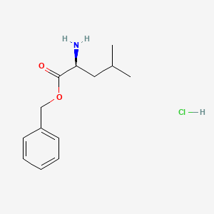 Chemical structure of Benzyl L-leucinate hydrochloride